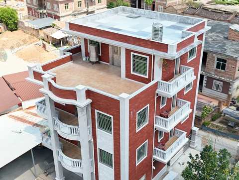 实景案例 | 窑变砖与砻石，装饰精致别墅